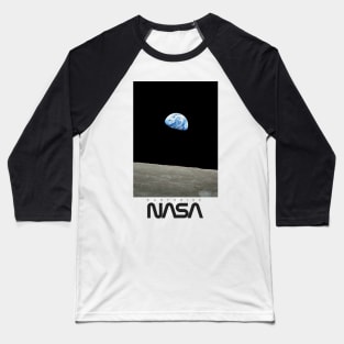 NASA Earthrise Baseball T-Shirt